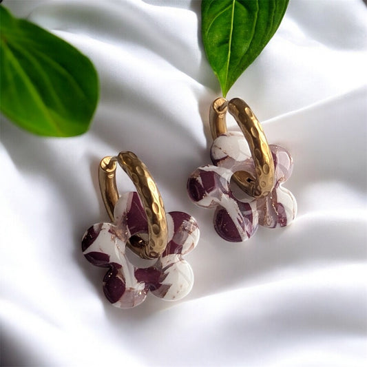 Fleurs Marbrées Prunes