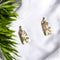 Boucles Mini Rectangles Marbrés Verts