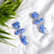 Boucles Glitra Motifs Bleus