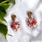 Boucles Marbrées Rouges